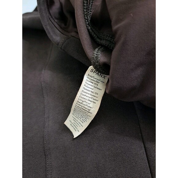 Spanx Faux Suede Size Medium Brown Legging Pants Pull On Stretch - Picture 5 of 9
